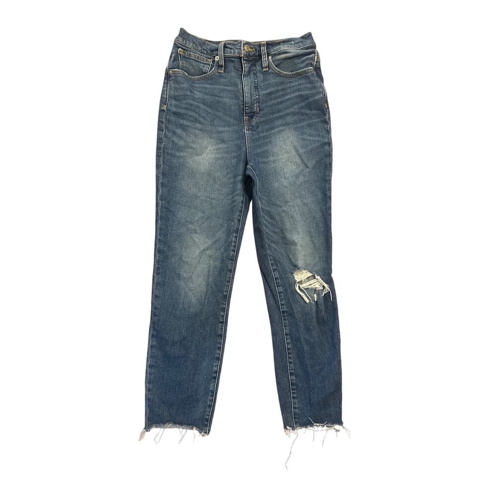 Women 27 Madewell Momjean Denim Jeans Pants Comfort Stretch Edition Ellwyn